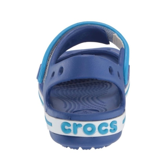 CROCS kids Blue Crocband Sandals - Picture 4 of 7